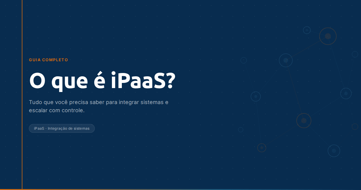 Diagrama de integração iPaaS Fluid conectando ERP, CRM, APIs e sistemas legados